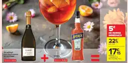Carrefour APEROL + PROSECCO RICCADONNA 75CL offre