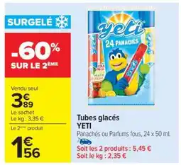 Carrefour Tubes glacés YETI offre