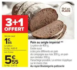 Carrefour Pain au seigle impérial offre