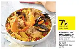 Carrefour Paëlla de la mer MAISON BRIAU offre