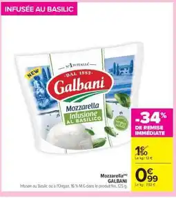Carrefour Mozzarella Galbani offre