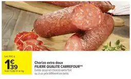 Carrefour Chorizo extra doux offre