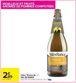 Carrefour Cidre Envies de ... VAL DE RANCE offre
