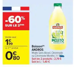 Carrefour Boisson ANDROS offre