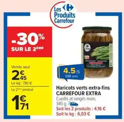 Carrefour Haricots verts extra-fins CARREFOUR EXTRA offre
