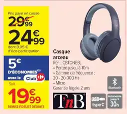 Carrefour Casque arceau offre