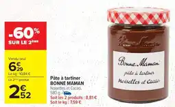 Carrefour Pâte à tartiner Bonne Maman offre