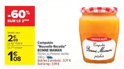 Carrefour Compotée Nouvelle Recette BONNE MAMAN offre