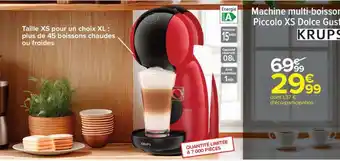 Carrefour Machine multi-boissons Piccolo XS Dolce Gusto KRUPS offre