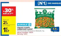 Carrefour Légumes surgelés CARREFOUR CLASSIC' offre