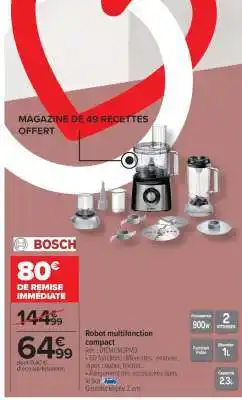 Carrefour Market Robot multifonction compact offre
