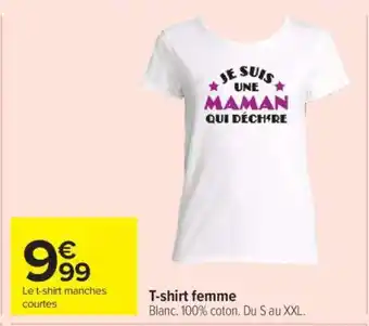 Carrefour T-shirt femme offre