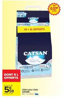 Carrefour Market Litière pour chats CATSAN offre