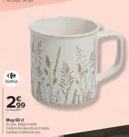 Carrefour Market Mug 60 cl offre