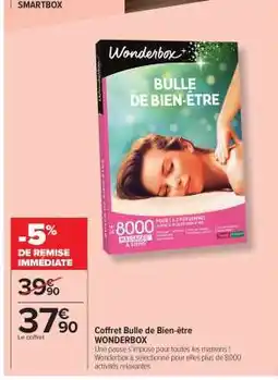 Carrefour Market Coffret Bulle de Bien-être WONDERBOX offre