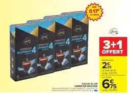 Carrefour Market Capsules de café CARREFOUR SELECTION offre