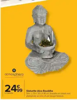 Carrefour Market Statuette déco Bouddha offre