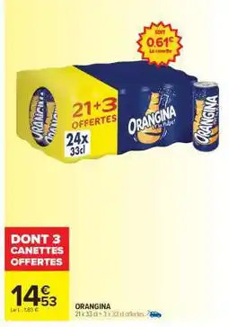 Carrefour Market ORANGINA offre