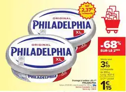 Carrefour Market PHILADELPHIA Original XL offre