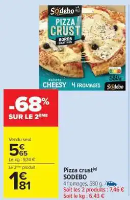 Carrefour Market Pizza crust offre