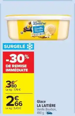 Carrefour Market GLACE 'LA LAITIÈRE' offre