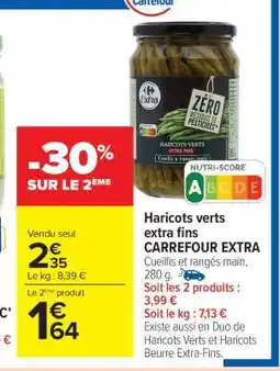 Carrefour Market Haricots verts extra-fins CARREFOUR EXTRA offre