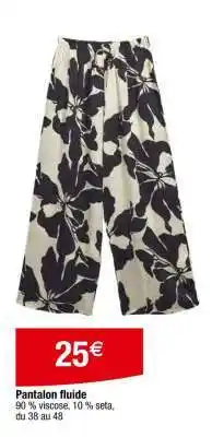 Carrefour Pantalon fluide offre