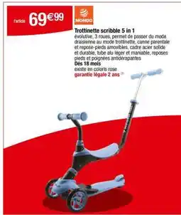Carrefour Trottinette scribble 5 in 1 offre
