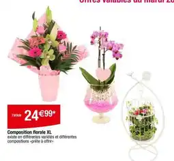 Carrefour Composition florale XL offre