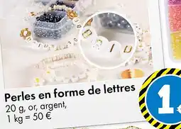 TEDi Perles en forme de lettres offre
