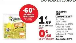 Hyper U Salades Les Crudettes offre