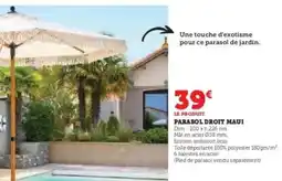 Hyper U PARASOL DROIT MAUI offre