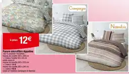 Carrefour Parure microfibre Appoline offre