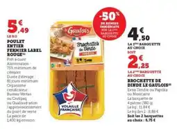 Hyper U Poulet entier fermier Label Rouge offre