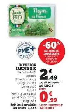 Hyper U Infusion Jardin Bio offre