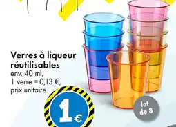 TEDi Verres à liqueur réutilisables offre