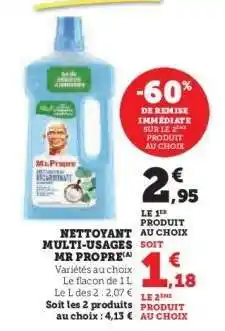 Hyper U Nettoyant Multi-usages Mr Propre offre