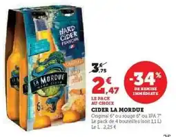 Hyper U Cider La Mordue offre