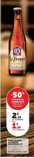 Hyper U Bière Blonde Quadrupel offre