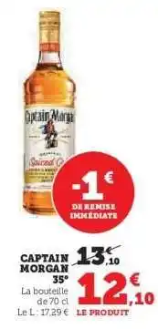 Hyper U CAPTAIN MORGAN 35° offre