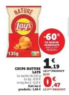 Hyper U Chips Nature Lays offre