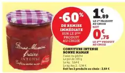 Hyper U Confiture Intense Bonne Maman offre