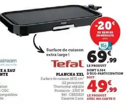Hyper U Tefal Plancha XXL offre
