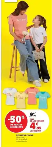 Hyper U Tee-Shirt Femme offre