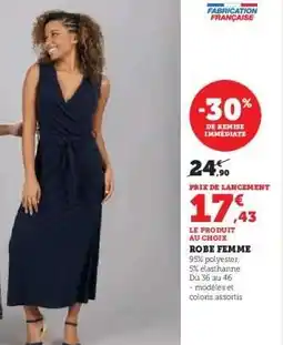 Hyper U Robe femme offre