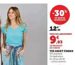 Hyper U Tee-Shirt Femme offre