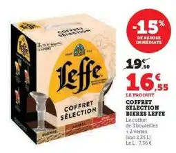 Hyper U COFFRET SELECTION BIERES LEFFE offre