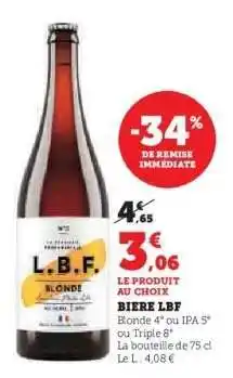 Hyper U BIÈRE LBF offre