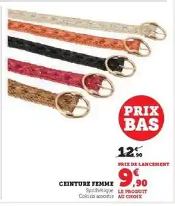 Hyper U Ceinture Femme offre