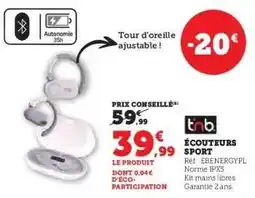 Hyper U Écouteurs Sport offre
